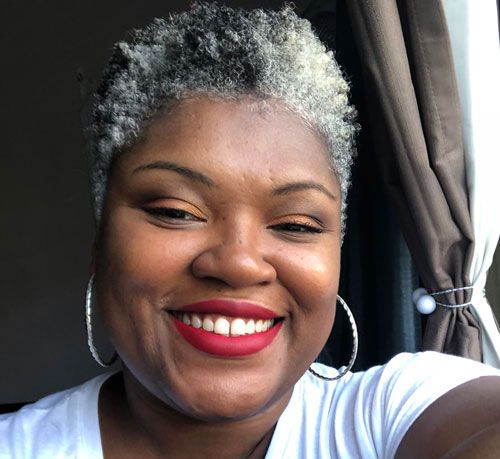 Nina's Natural Gray Hair Journey _ Katie Goes Platinum